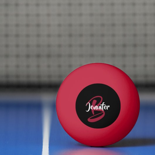 Red Personalized Pingpongbal (Net)