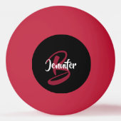 Red Personalized Pingpongbal (Voorkant)