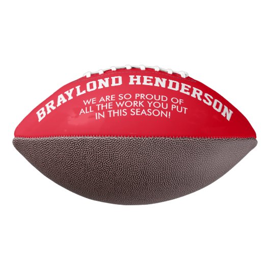 Red Personalized Player Football (Gedraaid 90)