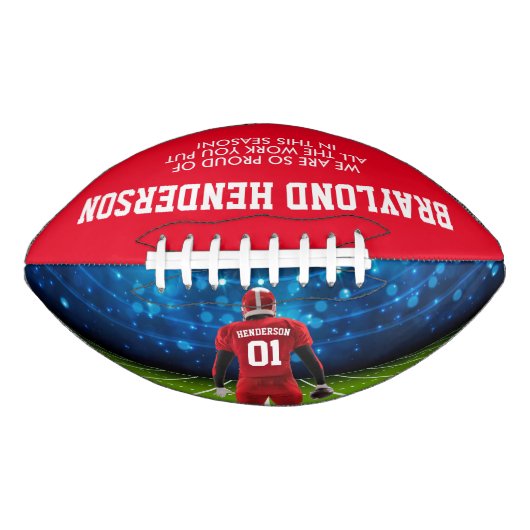 Red Personalized Player Football (Voorkant)