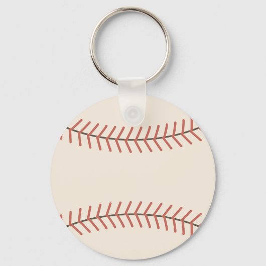 Red Personalized Vintage Baseball Keychain Gift (Achterkant)