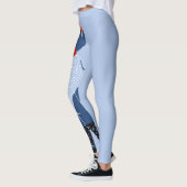 Red Pet Belt Blue Dress Thick Chic Leggings (Links)