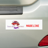 RED PET BUMPERSTICKER (Op auto)