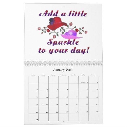 RED PET CALENDAR KALENDER (Jan 2027)