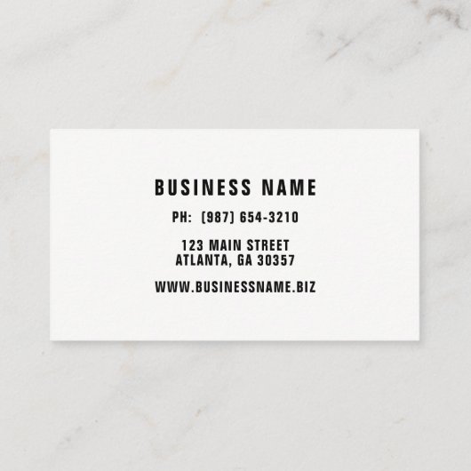 Red Pet Care Cross Veterinary Visitekaartje (Achterkant)