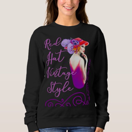 Red Pet Dames  stijl in het Paars Trui (Voorkant)