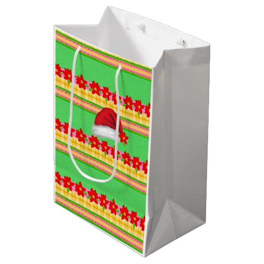 Red Pet Merry kerstcadeaus Medium Cadeauzakje (Voorkant Gekanteld)