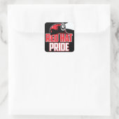 RED PET PRIDE VIERKANTE STICKER (Tas)