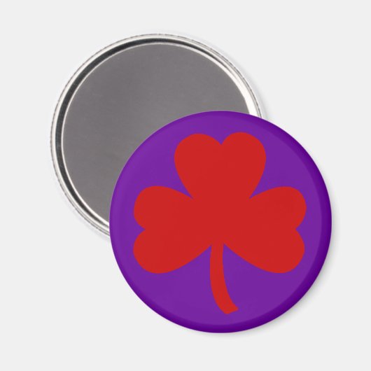 Red Pet Shamrock Magneet (Voorkant / Achterkant)