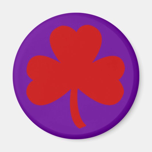 Red Pet Shamrock Magneet (Voorkant)