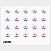 Red Pet Vrienden Ronde Sticker (Vel)