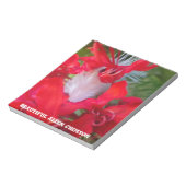 Red Petal Feather Art Print Notitieblok (Linkerzijde)
