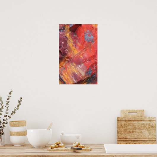 Red Petrified wood detail, Arizona Poster (Keuken)