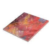 Red Petrified wood detail, Arizona Tegeltje (Zijkant)