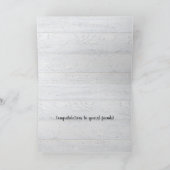 Red Petunia en Ivy Wedding Heart Kaart (Binnen)