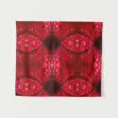 Red Petunia Ikat 4 Wandkleed (Voorkant (horizontaal))