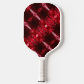 Red Petunia Ikat Pickleball Paddle (Achterkant)