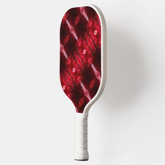 Red Petunia Ikat Pickleball Paddle (Links)