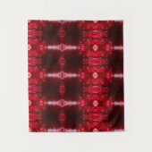 Red Petunia Ikat Wandkleed (Voorkant)