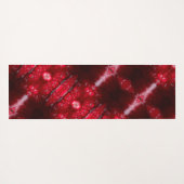 Red Petunia Ikat Yogamat (Achterkant (horizontaal))