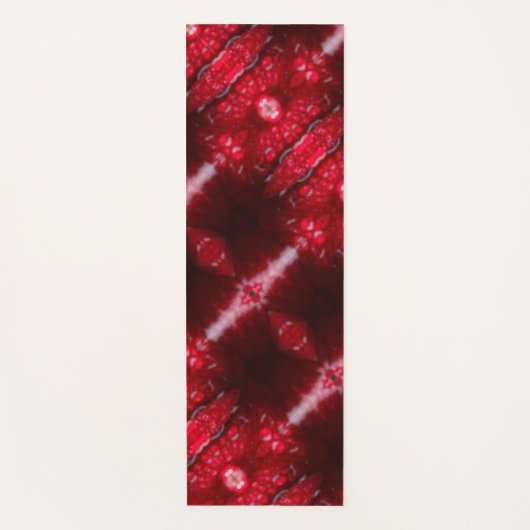 Red Petunia Ikat Yogamat (Voorkant)