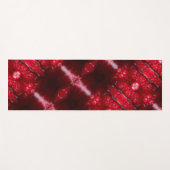 Red Petunia Ikat Yogamat (Voorkant (horizontaal))