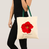 Red Petunia Tote Bag (Voorkant (product))