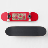Red Petunias Persoonlijk Skateboard (Horizontaal)