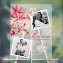 Red Phaiocalanthe de orchidee waterverf bruiloft