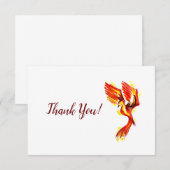 Red Phoenix bedankt je kaart (Voorkant / Achterkant)