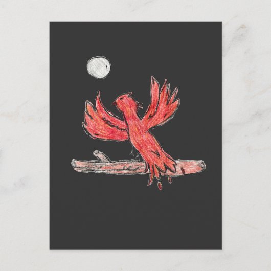 Red Phoenix Briefkaart (Voorkant)