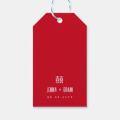 Red Phoenix | Dubbel geluk dank u Cadeaulabel (Achterkant)