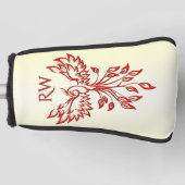 Red Phoenix Rises Golfheadcover (Voorkant)