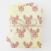 Red Phoenix Rises Inpakpapier Vel (In situ)