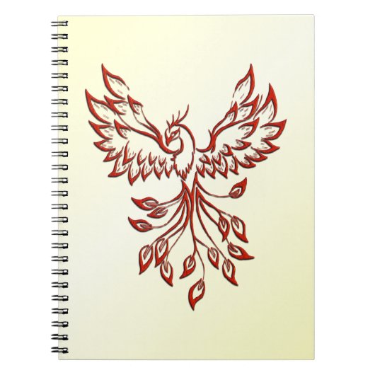 Red Phoenix Rises Notitieboek (Voorkant)