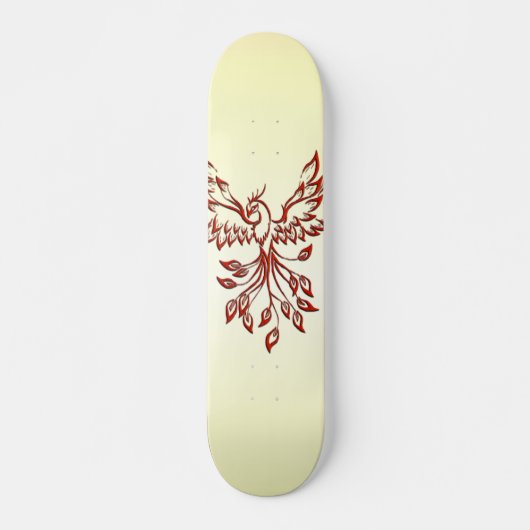 Red Phoenix Rises Persoonlijk Skateboard (Voorkant)