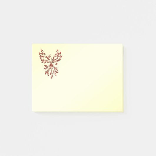 Red Phoenix Rises Post-it® Notes (Voorkant)