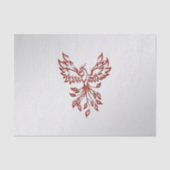 Red Phoenix Rises Silver Tissuepapier (Voorkant)
