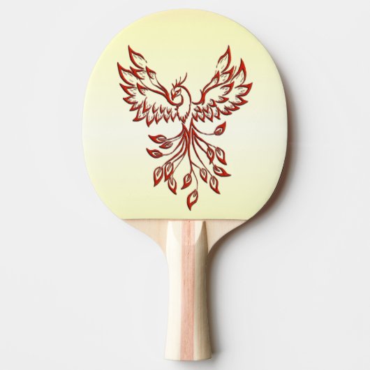 Red Phoenix Rises Tafeltennisbatje (Voorkant)
