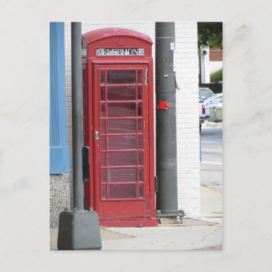 Red Phone Booth Briefkaart (Voorkant)