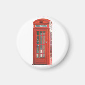 Red Phone Booth Magneet (Voorkant)