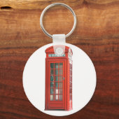 Red Phone Booth Sleutelhanger (Voorkant)
