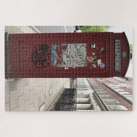 Red Phone Box Success is Peace London UK Legpuzzel (Horizontaal)