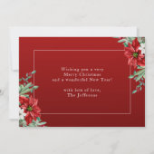 Red Photo Collage Season's Greetings Christmas Feestdagenkaart (Achterkant)