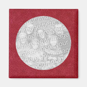 Red Photo Magnet-Sjabloon Magneet