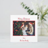 Red Photo Merry kerstkaart