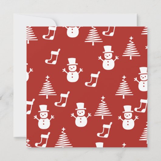 Red Photo Merry kerstkaart (Achterkant)