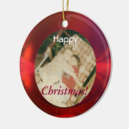 Red Photo Ornament (Links)