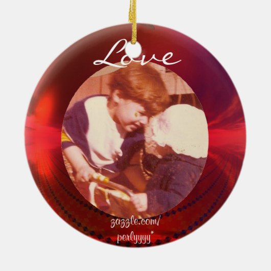 Red Photo Ornament (Achterkant)