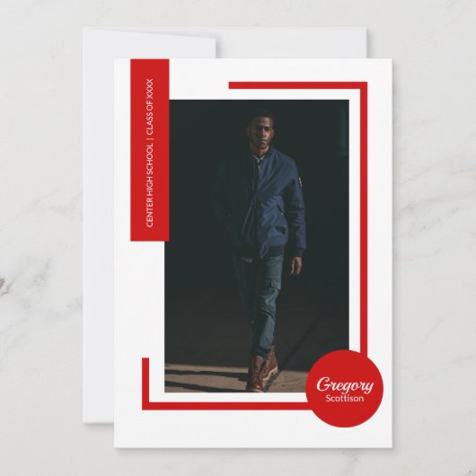 Red Photo Ultra Modern Photo Afstuderen (Voorkant)